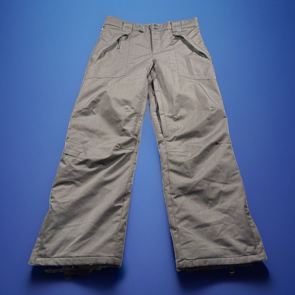 Millennium Three M3 Snowboard Pants Men’s M (34x32) Gray Y2K Waterproof Baggy